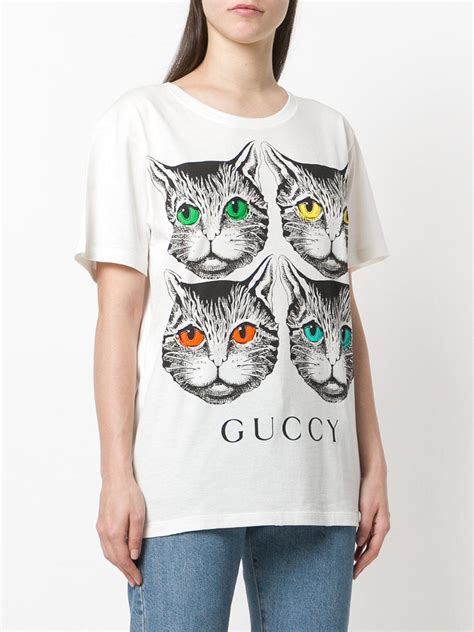 gucci cat print t shirt|Gucci mules angry cat.